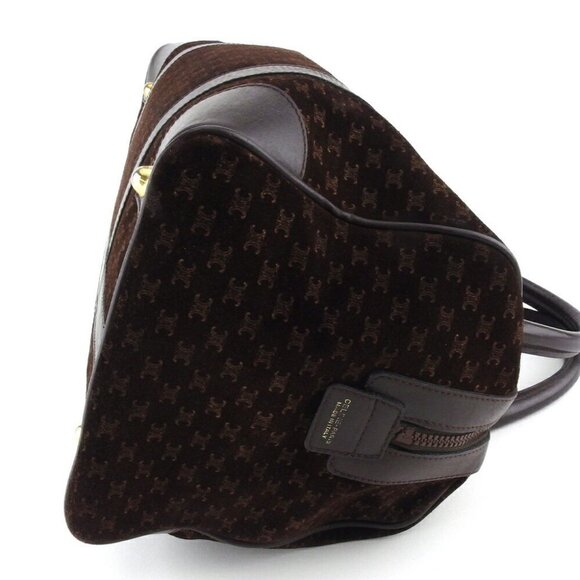 CELINE Handbag Brown beige gold Women Authentic secondhand - Picture 3 of 8